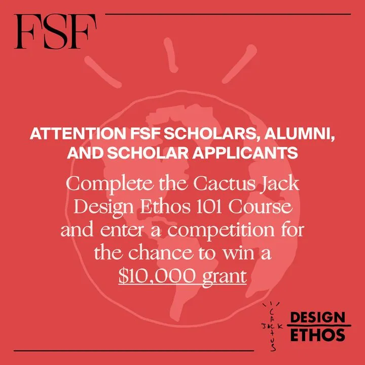 Fashion Scholarship Fund Design Ethos 101